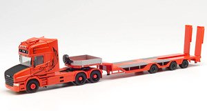 (HO) Scania conventional TL Low Floor Semi Trailer `Spezialtransporte Sturm` (Model Train)