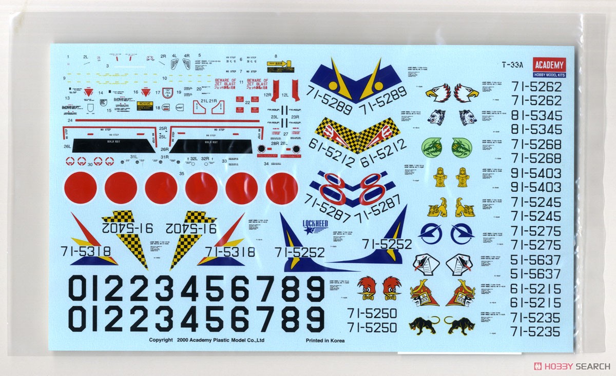 JASDF T-33A (Plastic model) Contents3