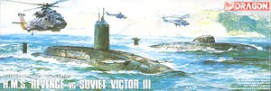 H.M.S. Revenge vs Victor III (Plastic model)