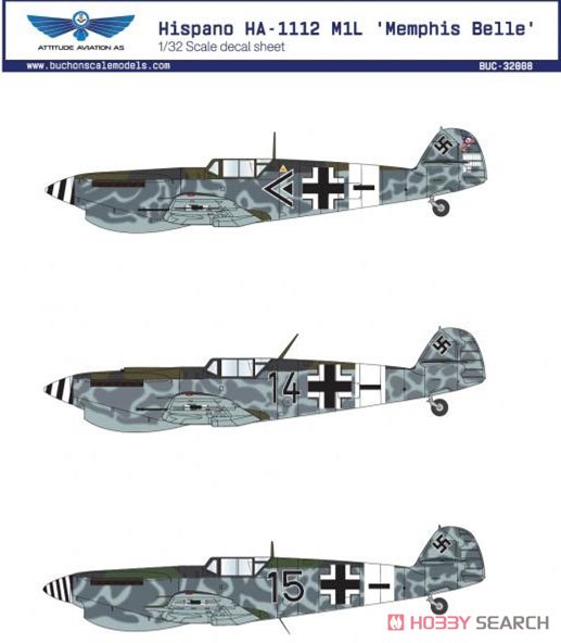 Hispano HA-1112M1L `Mempis Belle Movie` Decals (Decal) Other picture1