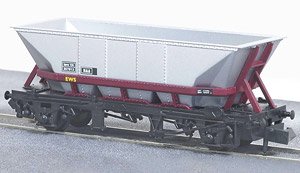 イギリス2軸貨車 MGR石炭ホッパー車 (シルバー/マルーン) 【NR-303】 ★外国形モデル (鉄道模型)