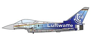 ユーロファイター ドイツ空軍 第74戦闘航空団 ドイツ連邦軍設立60周年記念塗装 30+68 (完成品飛行機)