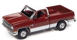 1981 Chevy Silverado 10 Carmine Red / White (Diecast Car)