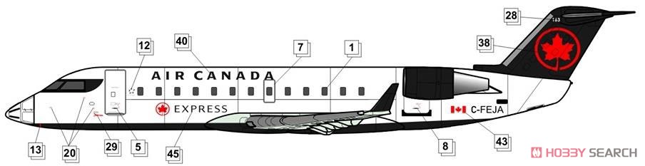 ボンバルディア CRJ-200 北米航空会社 (プラモデル) 塗装1