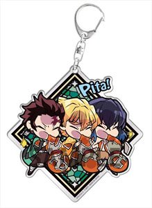 ぴた！でふぉめ 鬼滅の刃 アクリルキーホルダーぷらす弐 炭治郎&善逸&伊之助 (キャラクターグッズ)