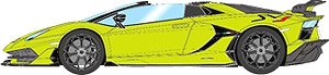 Lamborghini Aventador SVJ Roadster 2019 (Leirion Wheel) Verde Scandal (Style Package) (Diecast Car)