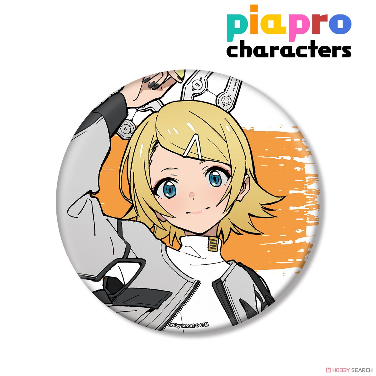 Piapro Characters [Especially Illustrated] Kagamine Rin Band Ver. Art by Tarou 2 Big Can Badge (Anime Toy) Item picture1
