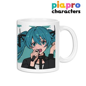 Piapro Characters [Especially Illustrated] Hatsune Miku Band Ver. Art by Tarou 2 Mug Cup (Anime Toy)