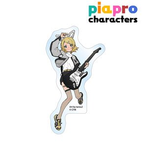 Piapro Characters [Especially Illustrated] Kagamine Rin Band Ver. Art by Tarou 2 Sticker (Anime Toy)