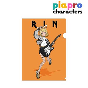 Piapro Characters [Especially Illustrated] Kagamine Rin Band Ver. Art by Tarou 2 Clear File (Anime Toy)