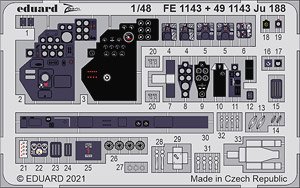 Ju188 ズームエッチングパーツ (レベル用) (プラモデル)
