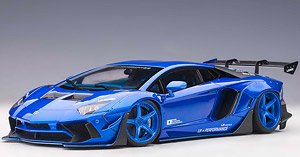 Liberty Walk LB-Works Lamborghini Aventador Limited Edition (Hyper Blue) (Diecast Car)