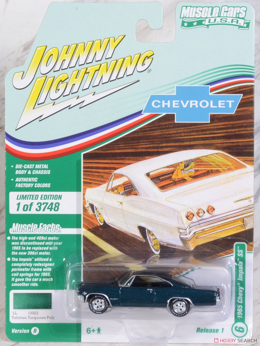 1965 Chevy Impala SS Tahitian Turquoise (Diecast Car) Package1
