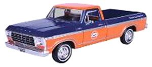 1979 Ford F-150 Custom Gulf Model (Orange/Navy) (Diecast Car)