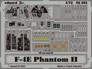 F-4E ズームエッチングパーツ (ハセガワ用) (プラモデル)