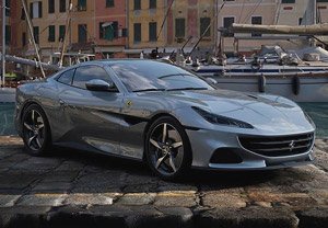 Ferrari Portofino M Spider Closed Roof Grigio Titanio Metal (ケース無) (ミニカー)