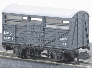 イギリス2軸貨車 家畜車 (LMS・ライトグレイ) 【NR-45M】 ★外国形モデル (鉄道模型)