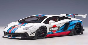 Liberty Walk LB-Works Lamborghini Aventador Limited Edition (Martini) (Diecast Car)