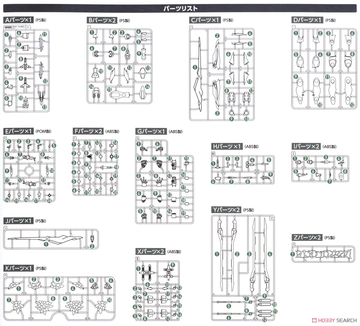 MODEROID ファフナー・マークザイン (プラモデル) 設計図8