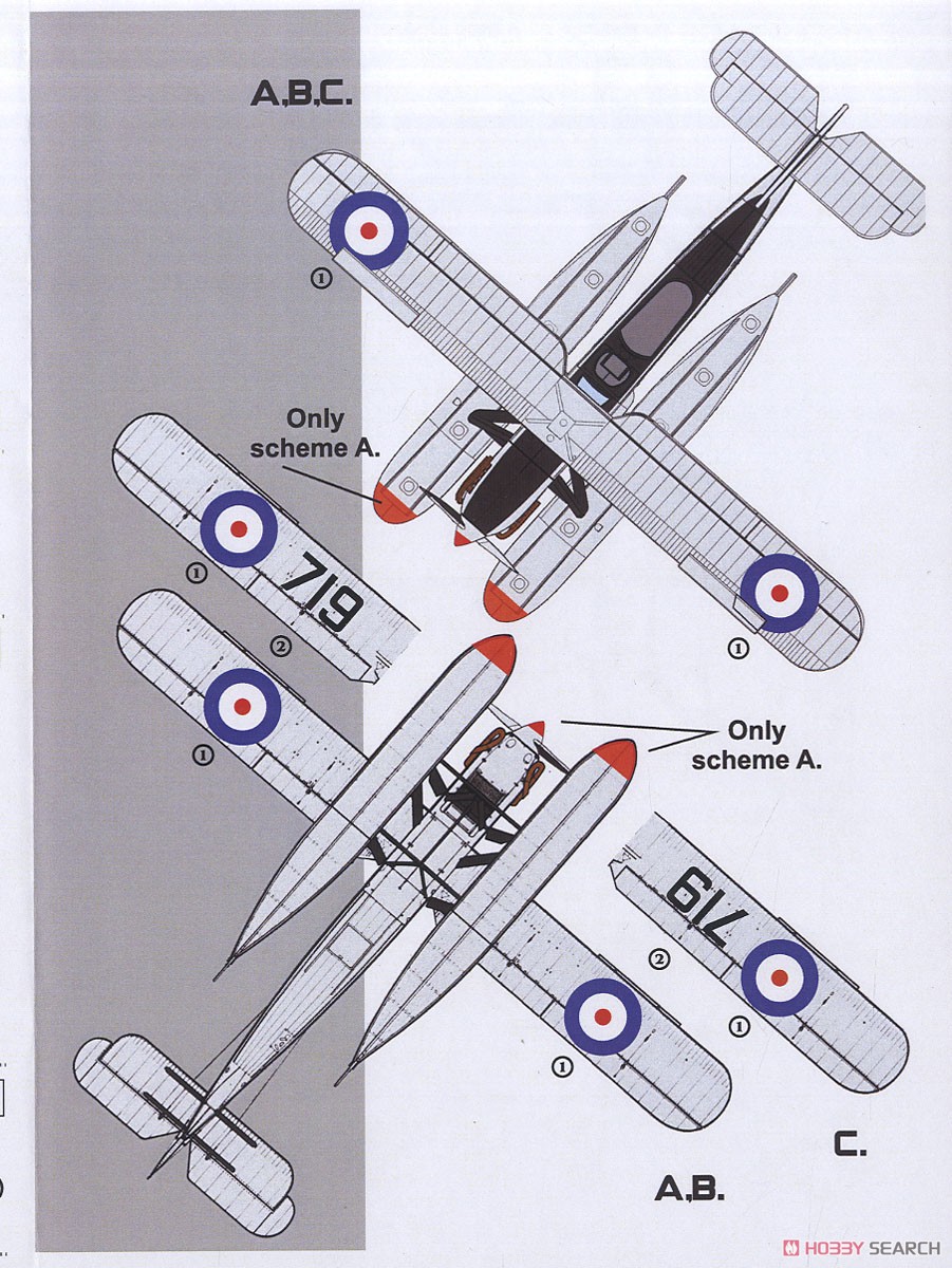 Fairey IIIF MK.IIIB & MK.IIIM FAA Long Type Float Late (Plastic model) 塗装2