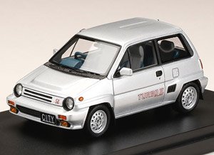 ホンダ CITY TURBO II クオーツシルバーメタリック (ミニカー)