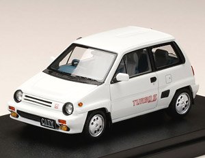 ホンダ CITY TURBO II 純正オプションホイール装着車 グリークホワイト (ミニカー)