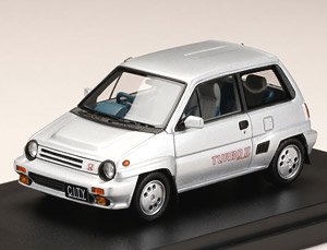 ホンダ CITY TURBO II 純正オプションホイール装着車 クオーツシルバーメタリック (ミニカー)