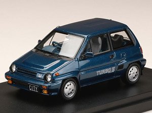 ホンダ CITY TURBO II 純正オプションホイール装着車 トニックブルーメタリック (ミニカー)