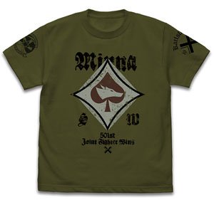 ストライクウィッチーズ ROAD to BERLIN ミーナ・ディートリンデ・ヴィルケ パーソナルマークTシャツ MOSS S (キャラクターグッズ)