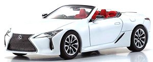 Lexus LC500 Convertible (White Nova Glass Flake) (Diecast Car)