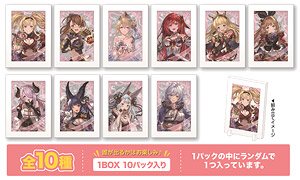 Granblue Fantasy Trading Mini Picture Frame Stand Valentine`s Day Ver. (Set of 10) (Anime Toy)