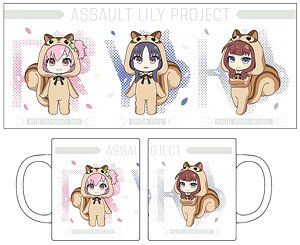 Assault Lily Bouquet Mug Cup Animarukko Pattern A (Riri, Yuyu, Kaede) (Anime Toy)