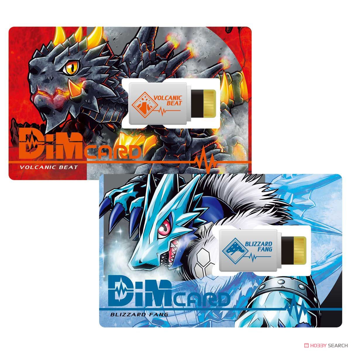 Dim Card Set Vol.1 Volcanic Beat & Blizzard Fang (Character Toy) Item picture1