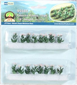 95586 (HO) タバコの花 HOスケール (2.2cm) (16株入り) [Tabacco Plants, 16/pk 7/8`` Height (2.2cm)] (鉄道模型)