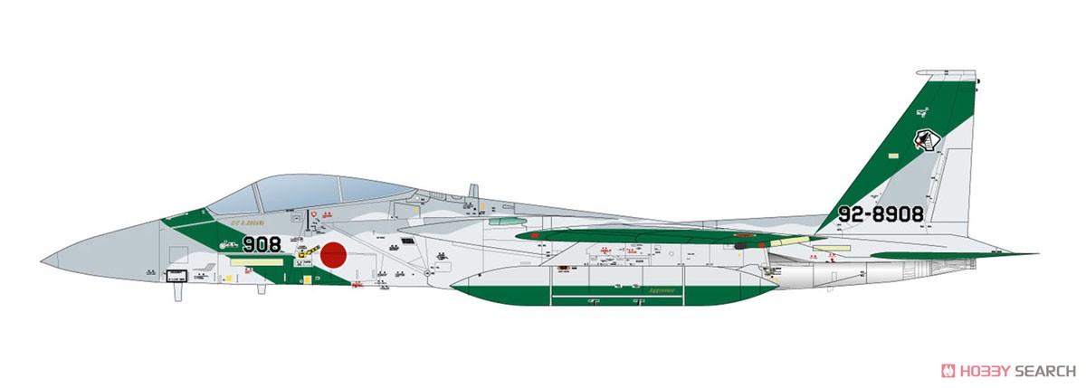 航空自衛隊 F-15Jイーグル アグレッサー 飛行教導群 908号機 (プラモデル) 塗装2