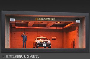 1/18 IG-Model Police station Parking Diorama (ミニカー)