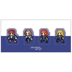 Fire Emblem: Three Houses Clear Clip Blue Lions B (Set of 4) (Anime Toy)