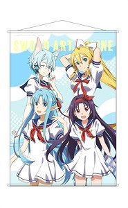 Sword Art Online: Alicization - War of Underworld B2 Tapestry Asuna & Sinon & Leafa & Yuuki Sailor Ver. (Anime Toy)