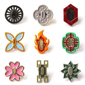 Demon Slayer: Kimetsu no Yaiba Tsuba Pins Collection (Set of 9) (Anime Toy)