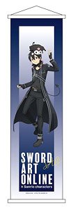 Sword Art Online x Sanrio Characters Mini Tapestry Kirito x Kuromi [Especially Illustrated] Ver. (Anime Toy)