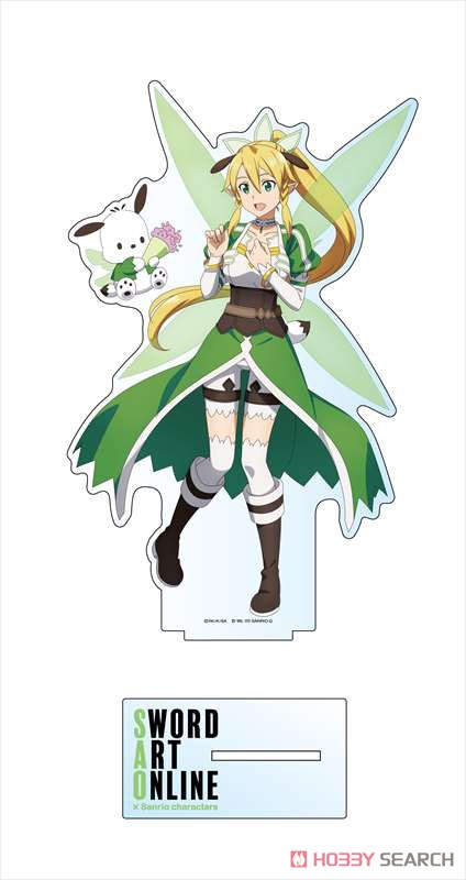 Sword Art Online x Sanrio Characters Big Acrylic Stand Leafa x Pochacco [Especially Illustrated] Ver. (Anime Toy) Item picture1