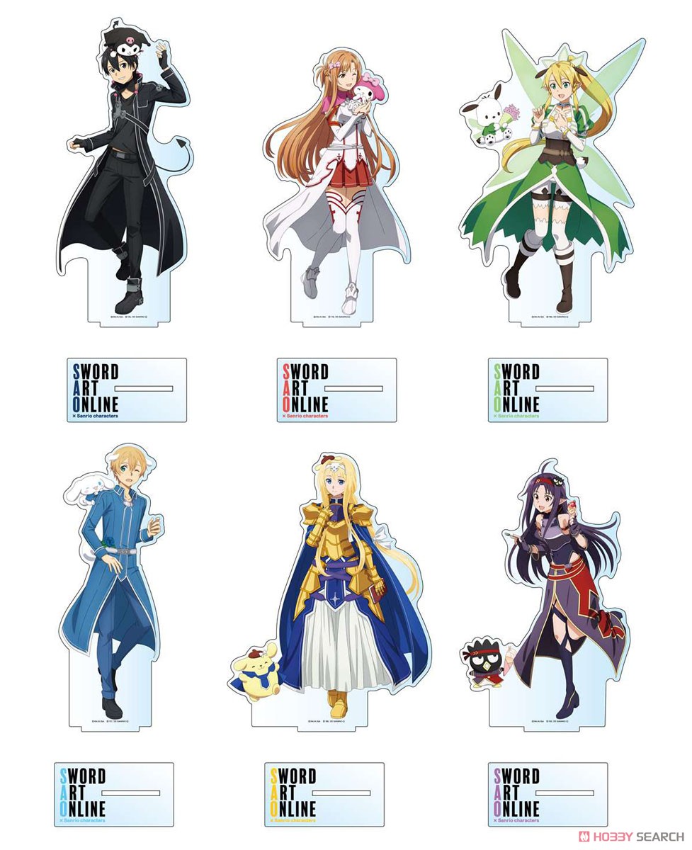 Sword Art Online x Sanrio Characters Big Acrylic Stand Leafa x Pochacco [Especially Illustrated] Ver. (Anime Toy) Other picture1