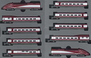 Thalys(タリス) PBKA 新塗装 10両セット (10両セット) ★外国形モデル (鉄道模型)