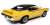 1969 Pontiac GTO Judge Goldenrod Yellow / Black (Diecast Car) Item picture5