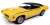 1969 Pontiac GTO Judge Goldenrod Yellow / Black (Diecast Car) Item picture1