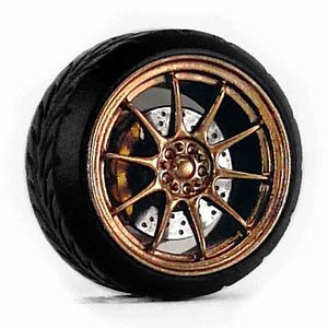 D Model Wheels No.14 (Copper) (Diecast Car)