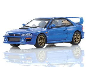 Kyosho Mini Car & Book No.3 Subaru Impreza 22B-STi (Blue) (Diecast Car)