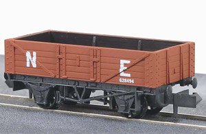 イギリス2軸貨車 鉱石運搬車 (5枚側板・LNER・錆色) 【NR-40E】 ★外国形モデル (鉄道模型)