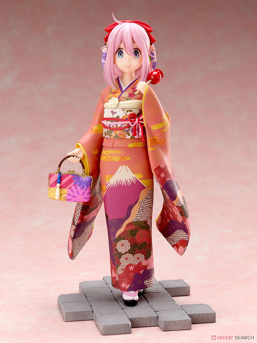 Laid-Back Camp Season 2 Nadeshiko Kagamihara Furisode (PVC Figure) Item picture1