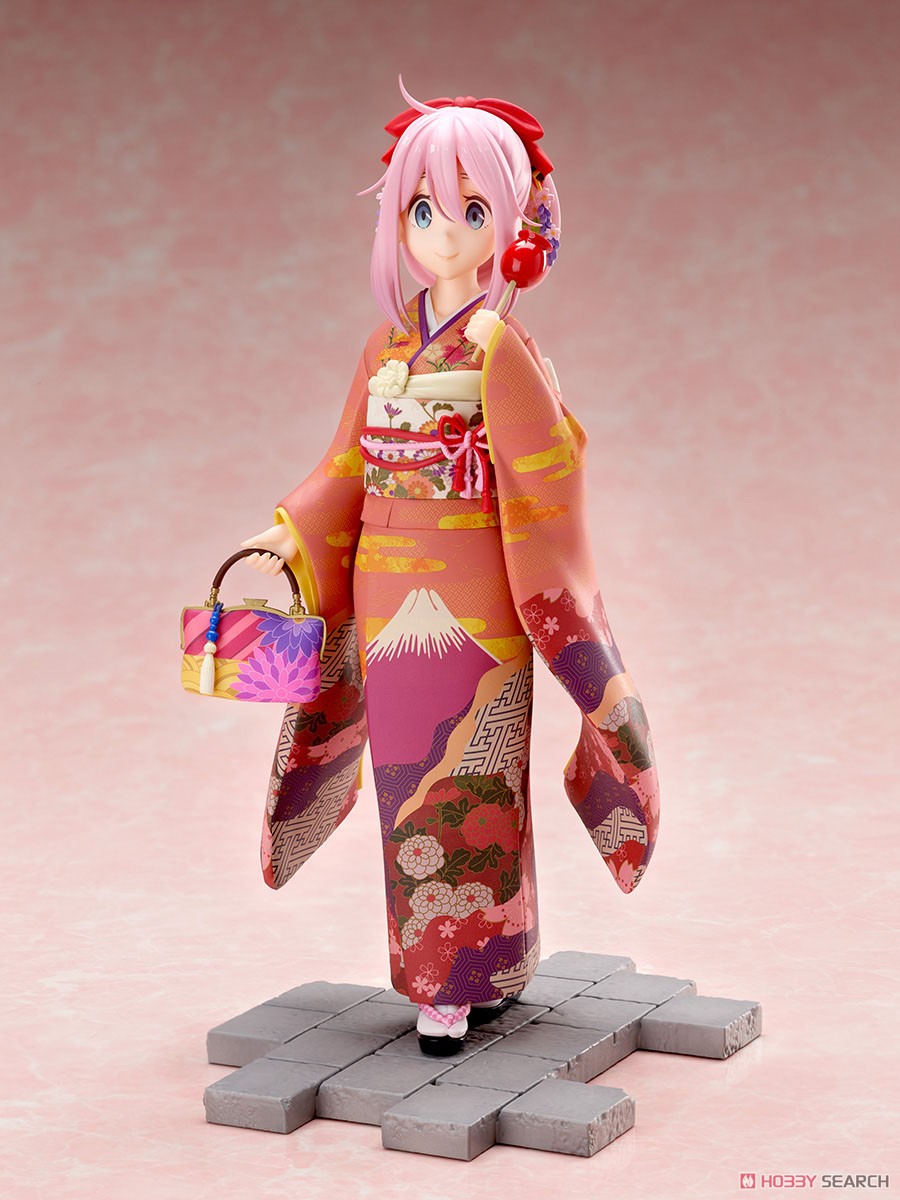 Laid-Back Camp Season 2 Nadeshiko Kagamihara Furisode (PVC Figure) Item picture2